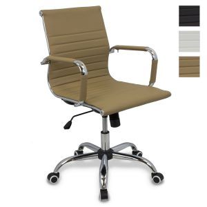 Silla confidente Orlando giratoria beige